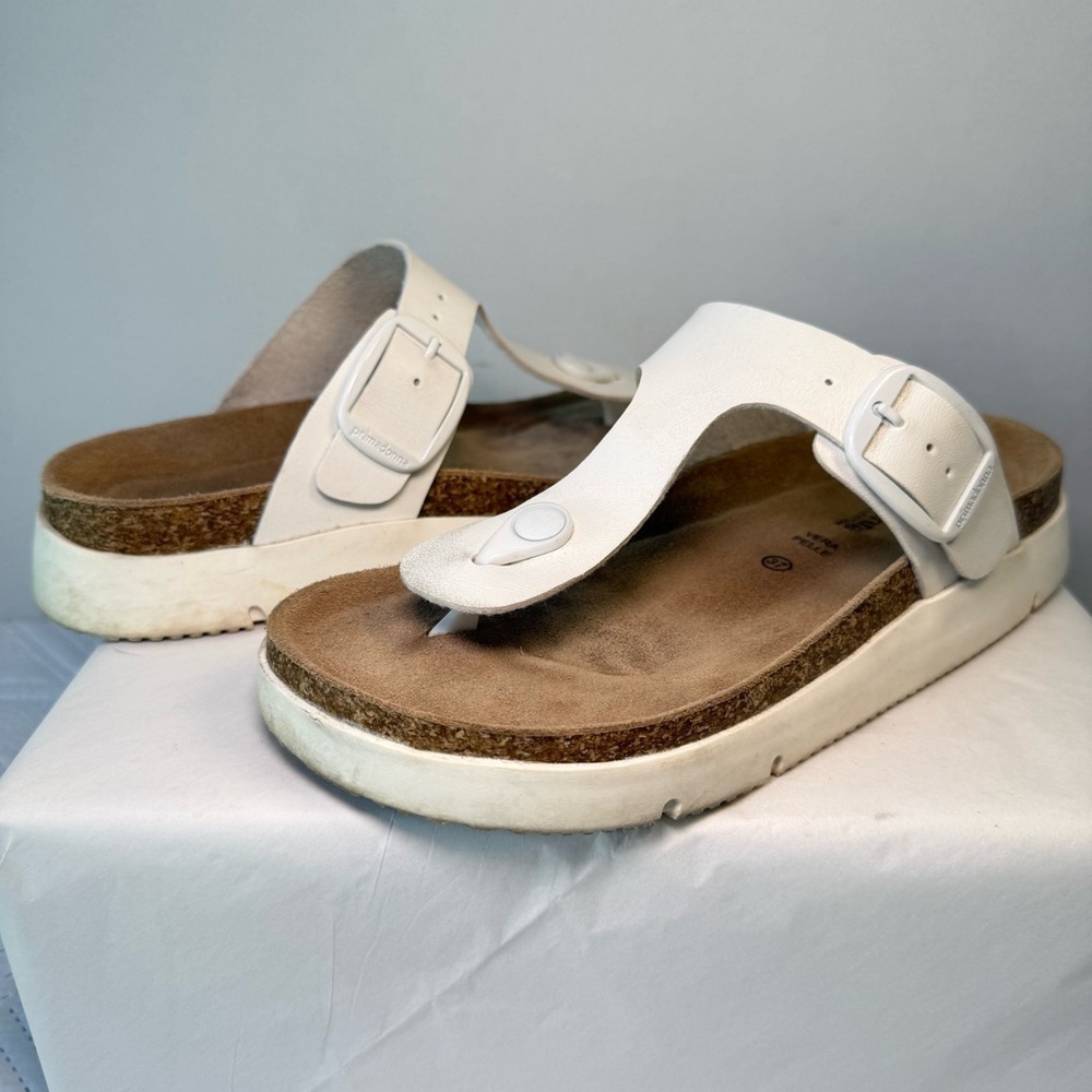 Primadonna Collection Sandals Size 37 White - Picture 11 of 13
